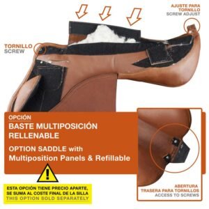 SILLA CON BASTES MULTIPOSICIÓN Y RELLENABLES