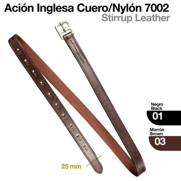 ACIÓN INGLESA CUERO/NYLON 7002