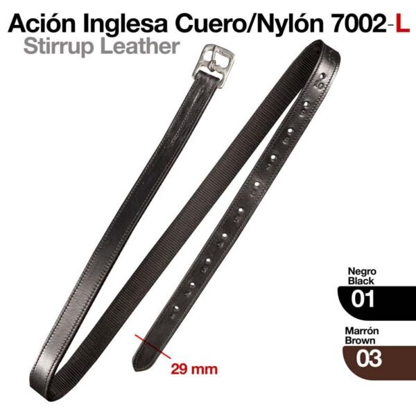 ACIÓN INGLESA CUERO/NYLON 7002/L