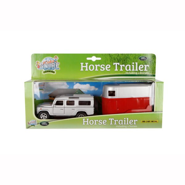 JUGUETE: COCHE LAND ROVER CON VAN & CABALLOS P2296 - Imagen 3
