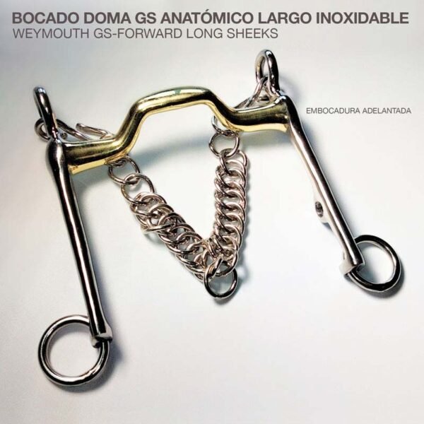 BOCADO DOMA GS ANATÓMICO LARGO INOX
