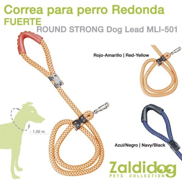 PERRO CORREA REDONDA FUERTE 1.50m