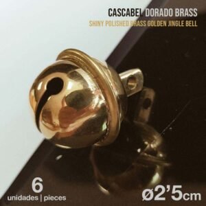 CASCABEL DORADO BRASS 6 unidades