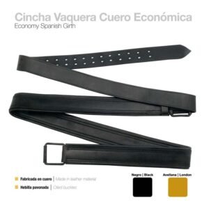 CINCHA VAQUERA CUERO ECONÓMICA