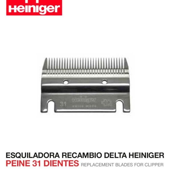 ESQUILADORA RECAMBIO DELTA HEINIGER  PEINE 31 DIENTES