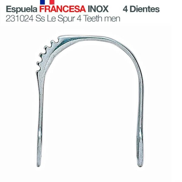 ESPUELA FRANCESA INOX  4 DIENTES 231024
