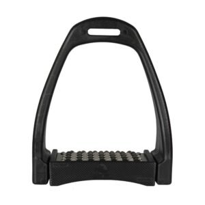 ESTRIBO INGLÉS FIBRA GRAND PRIX AJUSTABLE NEGRO