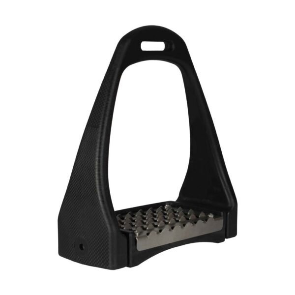 ESTRIBO INGLÉS FIBRA GRAND PRIX AJUSTABLE NEGRO - Imagen 3