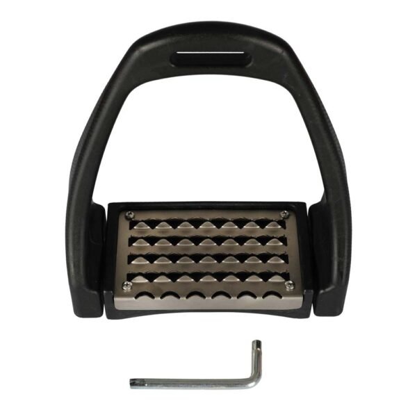 ESTRIBO INGLÉS FIBRA GRAND PRIX AJUSTABLE NEGRO - Imagen 5