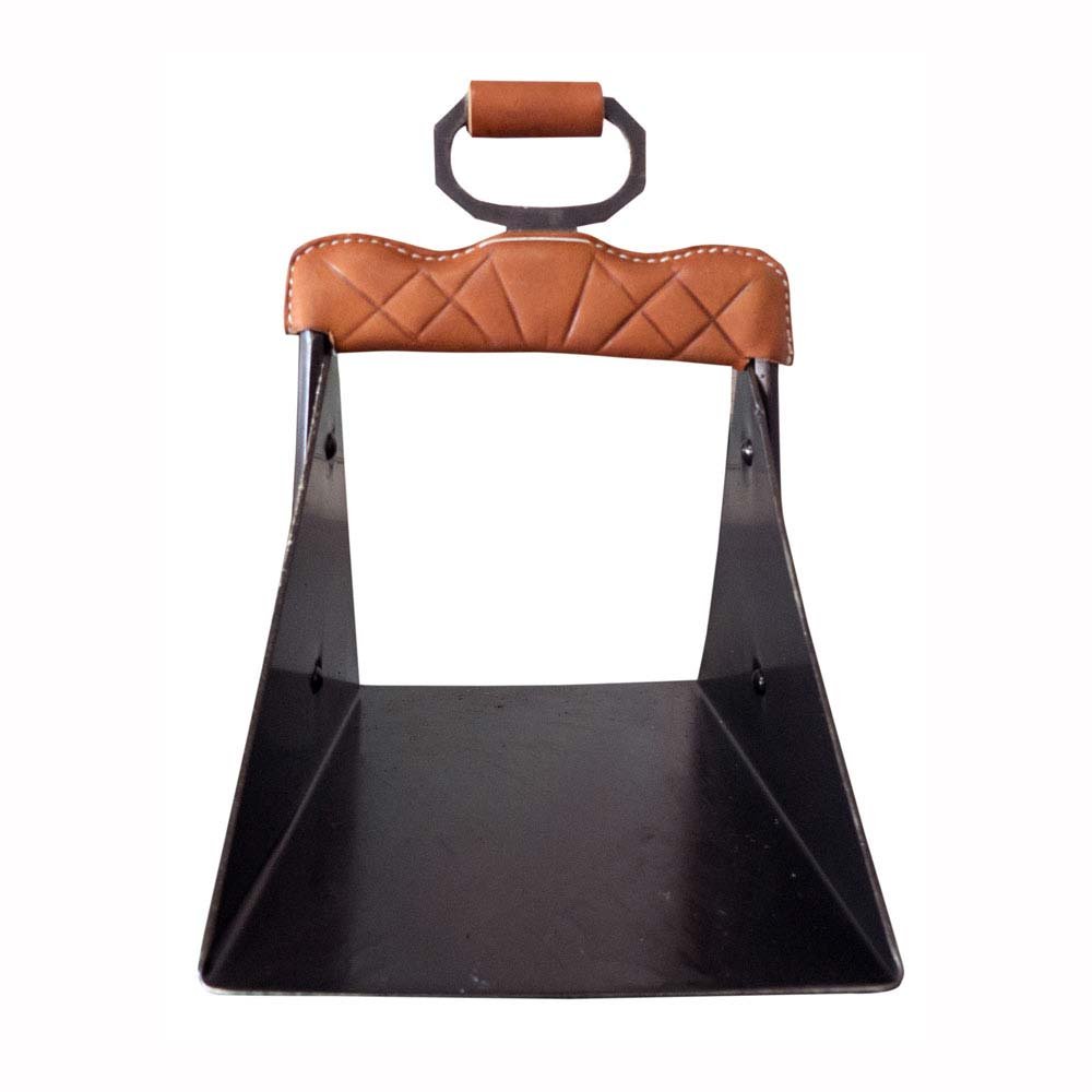 ESTRIBO VAQUERO ARÁBIGA FORRADO INOX 12x26