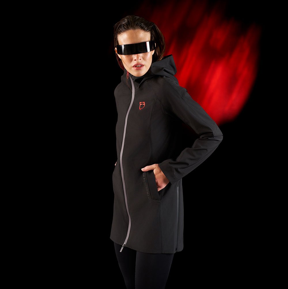 CHAQUETA EQUESTRO WOMEN´S RIDERTECH LONG RAINCOAT - Imagen 2