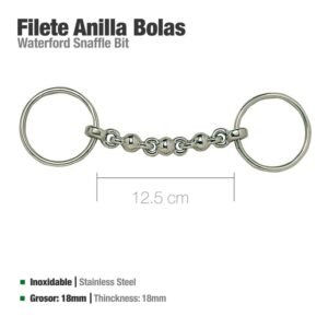 FILETE ANILLA INOX BOLAS 21549-50 12.5cm