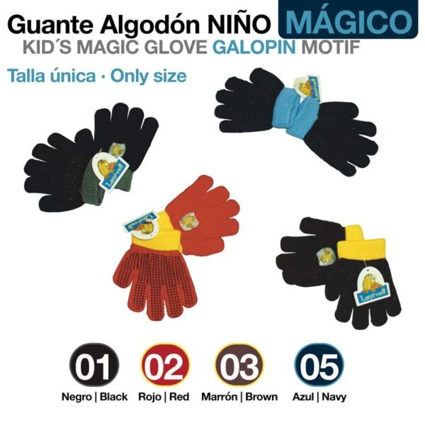 GUANTE ALGODÓN NIÑO GALOPIN MÁGICO