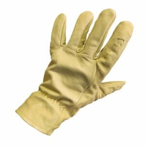 GUANTE CUERO TRABAJO FLOR VACUNO AMARILLO H-406V