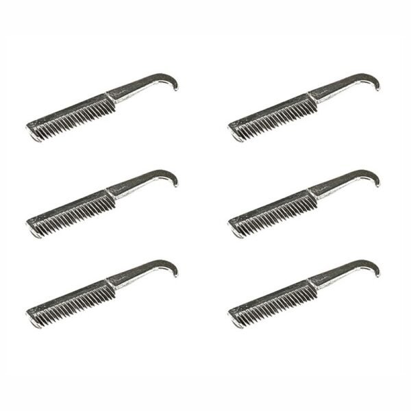 PEINE ALUMINIO CON LIMPIACASCOS 24623 6uds