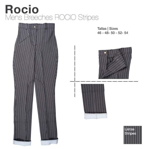 PANTALÓN MONTAR -ROCÍO- CABALLERO LISTAS