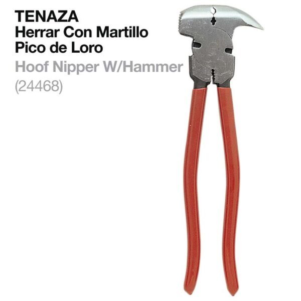 TENAZA HERRAR CON MARTILLO PICO DE LORO 24468