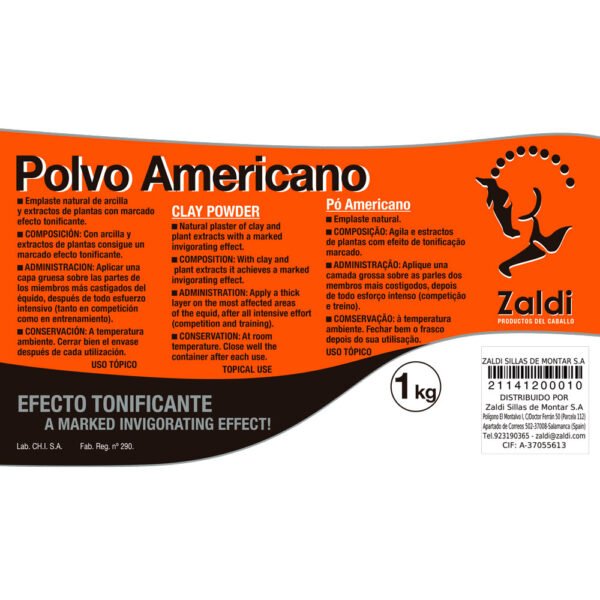 ZALDI POLVO AMERICANO EMPLASTE NATURAL