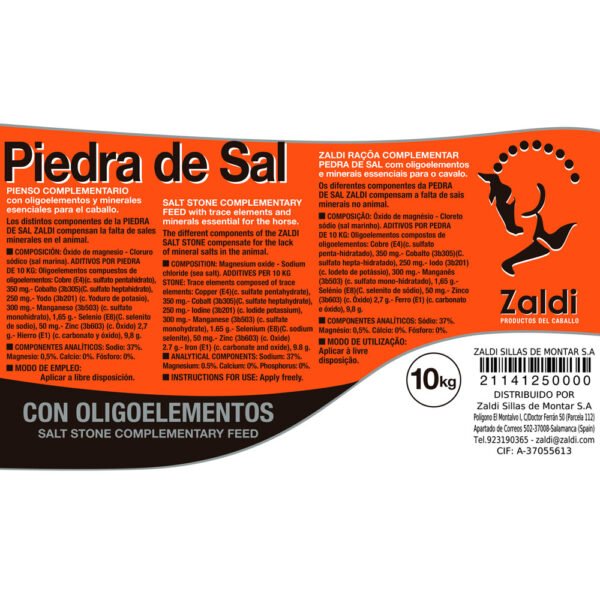 ZALDI PIENSO COMPLEMENTARIO PIEDRA SAL 10kg