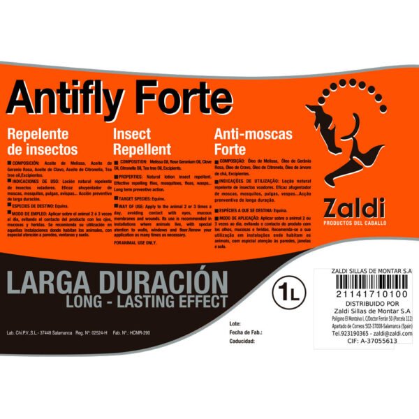 ZALDI REPELENTE INSECTOS ANTIFLY FORTE