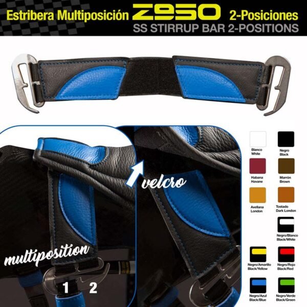 ESTRIBERA MULTIPOSICIÓN Z950 2-POSICIONES PAR