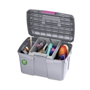 CAJA PARA ÚTILES LIMPIEZA PANARO 168 GRIS RECICLADO