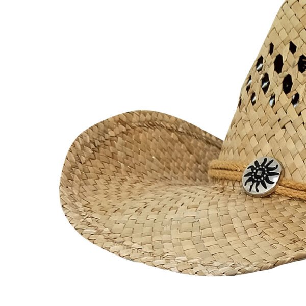 GORRO SOMBRERO PAJA COWBOY MAHLA Nº466 AJUSTABLE - Imagen 2