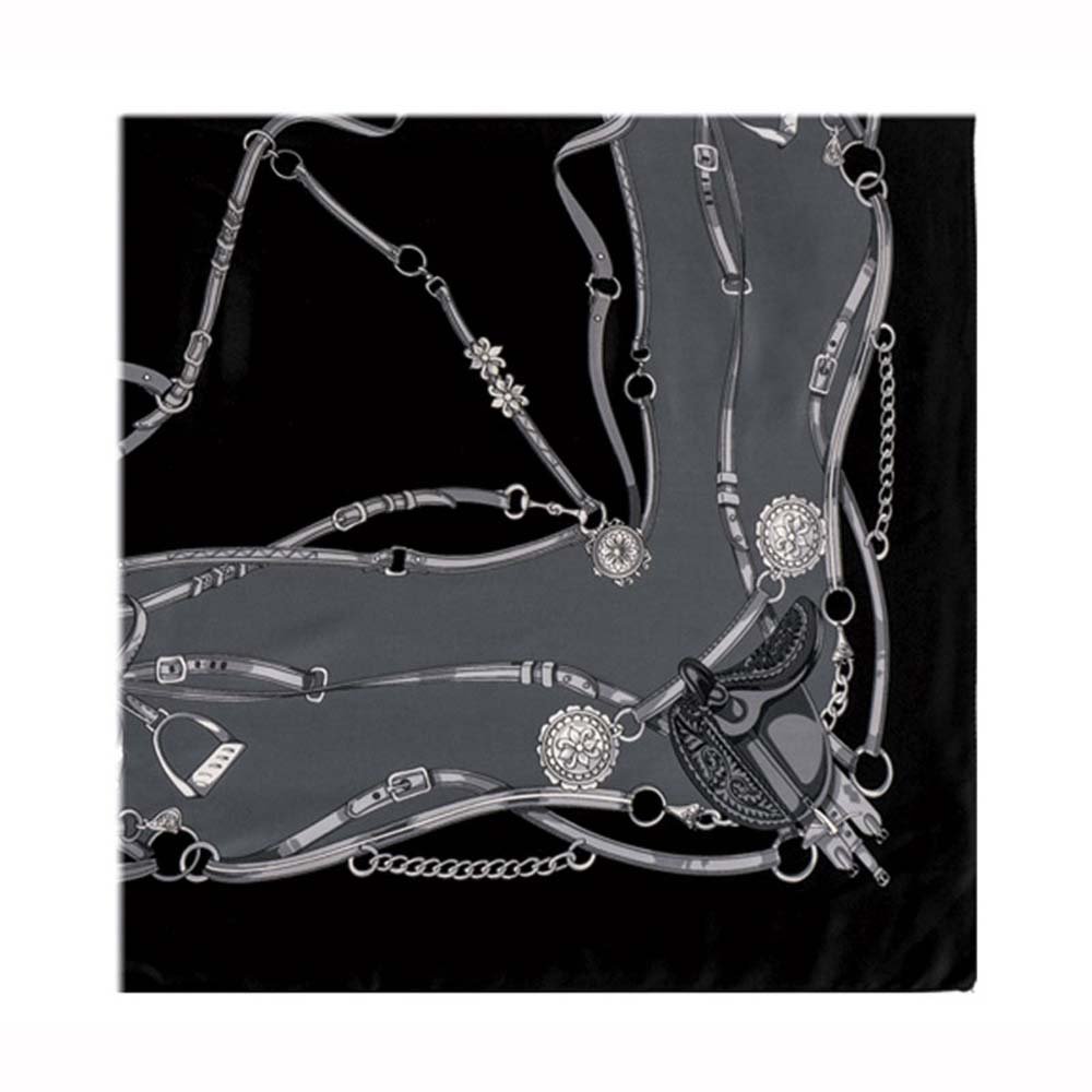 REGALO PAÑUELO MALUFA 90x90 600/93 NEGRO