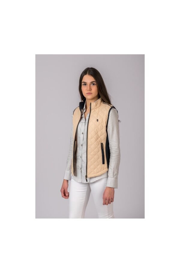 CHALECO ACEDERA BEIGE - Imagen 2