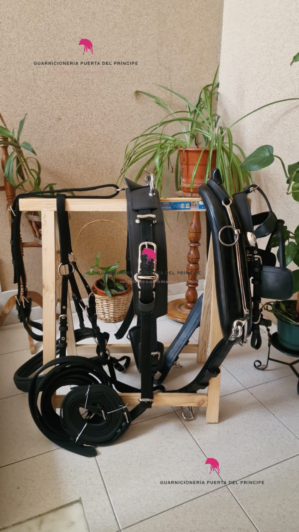 ENGANCHE COLLERA INOX SENCILLO NEGRO - PONY - Imagen 6