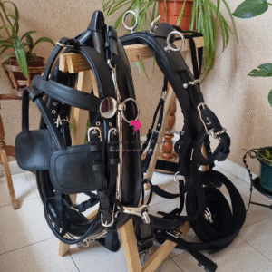 ENGANCHE COLLERA INOX SENCILLO NEGRO - PONY