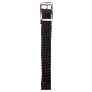 CORREA ESPUELA INGLESA HH NYLON FINA NEGRO CON HEBILLA (PAR)