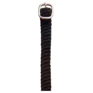 CORREA ESPUELA INGLESA HH NYLON GRUESA NEGRO CON HEBILLA (PAR)