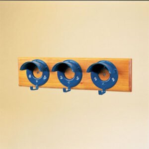 PORTABRIDAS PARED STUBBS VISERA PLANA S20 (JUEGO 3 SOBRE BASE MADERA)