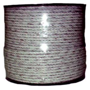 CUERDA CERCA ELECTRICA LLAMPEC (BOBINA 200 M.) 2 HILOS CONDUCTORES BLANCO