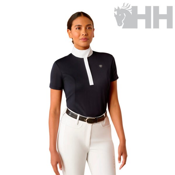 POLO CONCURSO ARIAT APTOS MANGA CORTA MUJER - Imagen 2