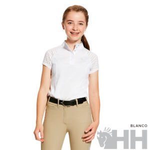 POLO CONCURSO ARIAT APTOS VENT MANGA CORTA NIÑA