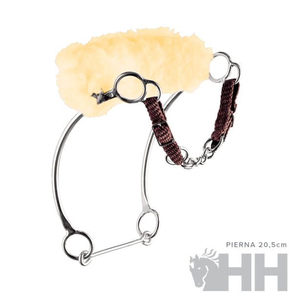 BOCADO SPRENGER BASIC HACKAMORE KOMBI ACERO INOXIDABLE HS - Imagen 2