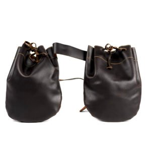 DOBLE BOLSA DE OJEO GRANDE PIEL ENGRASADA