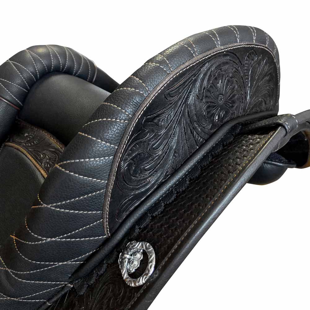 SILLA MEDIEVAL ESPAÑOLA AZSH786 NEGRO - Imagen 4