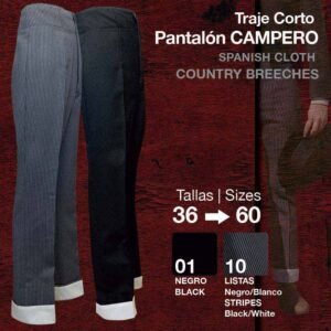 TRAJE CORTO PANTALÓN CAMPERO
