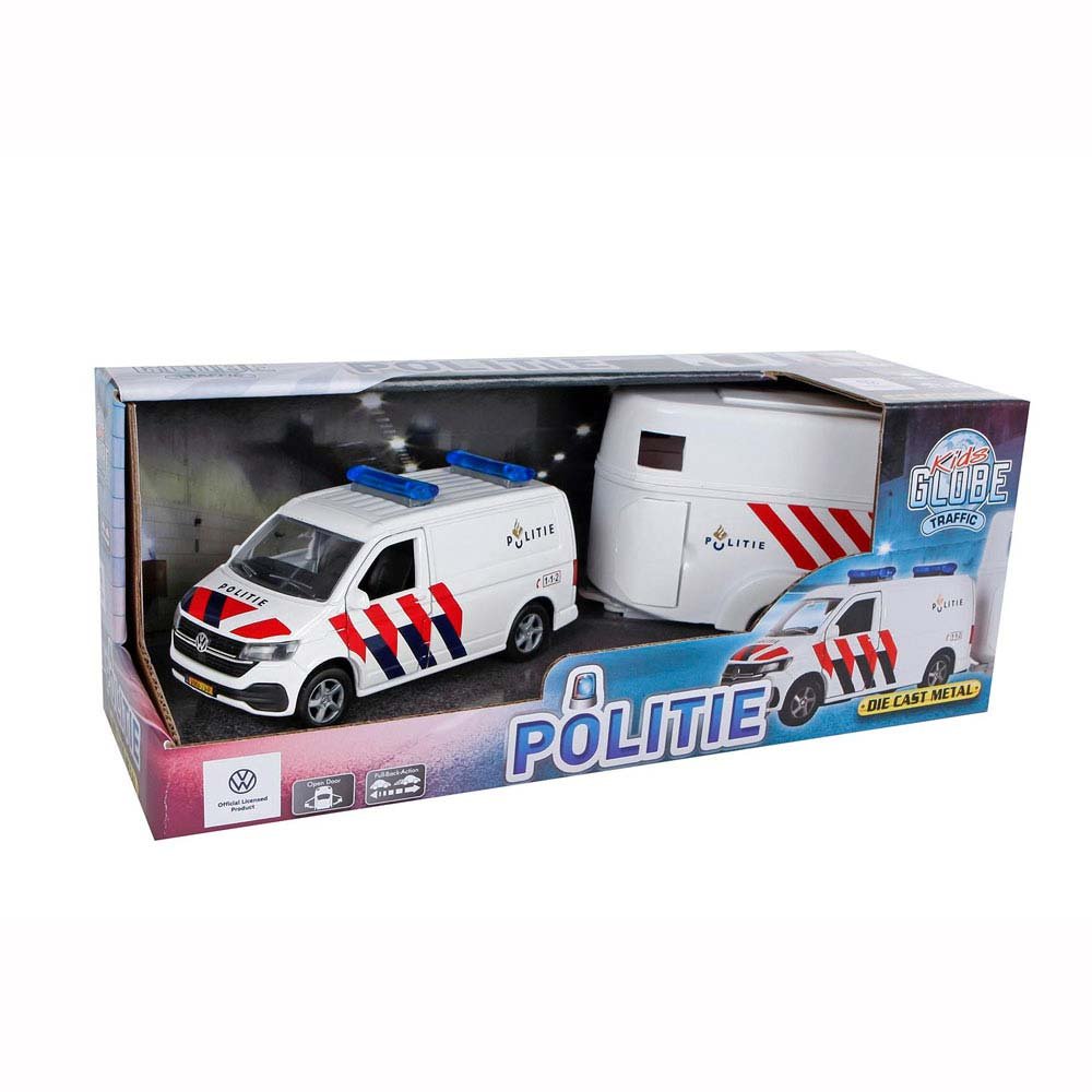 JUGUETE: COCHE POLICIA CON VAN & CABALLOS 50323 - Imagen 2