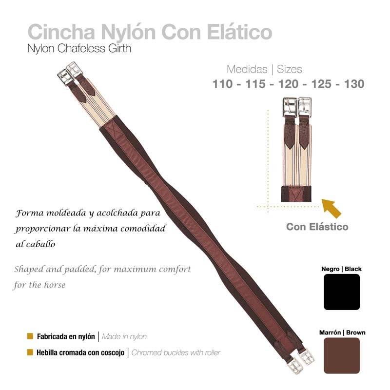 CINCHA NYLON CON ELÁSTICO 241803R - Imagen 2