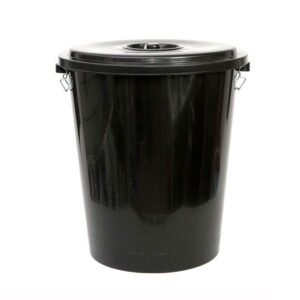 CUBO BASURA BIN 100L NEGRO