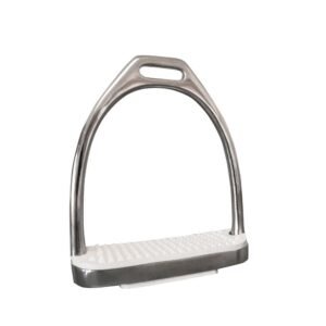 ESTRIBO INGLÉS INOX CON TACO A01-14K 12cm