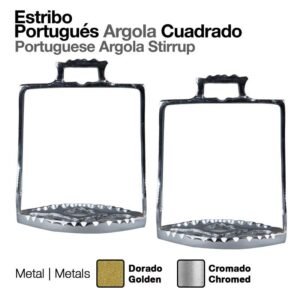 ESTRIBO PORTUGUÉS ARGOLA CUADRADO