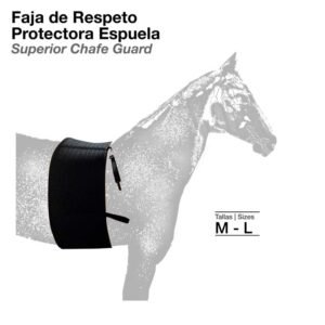 FAJA DE RESPETO PROTECTORA ESPUELA NEGRO