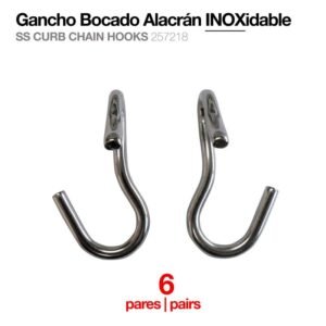 GANCHO BOCADO ALACRÁN INOX 25721 6 PARES