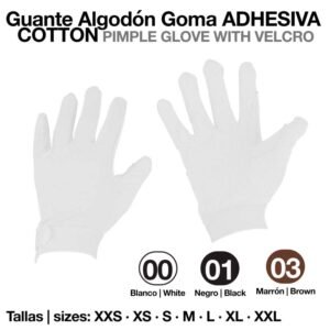 GUANTE ALGODÓN VELCRO GOMA ADHESIVA