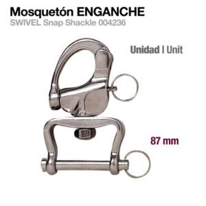 MOSQUETÓN ENGANCHE 004236 87mm UNIDAD